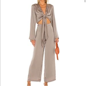 SNDYS Pluto Gold/ Gray Jumpsuit size Women 4